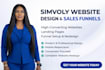 design simvoly website sales funnel and landing page with professional redesign