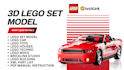design a custom 3d lego mocs, ship with bricklink studio and PDF instructions