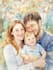 make watercolor family portrait