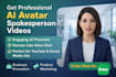 create ai avatar video with professional voice over for ads