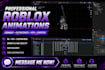create cinematic roblox animation and 3d character animation video