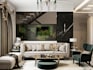 redesign classic reception, hotel living space render, cgi interior luxury revit