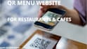 create a professional qr code menu website for restaurants and cafes