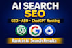 optimize your website GEO aeo and ai SEO for chatgpt and ai search ranking