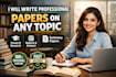 write professional write papers on any topic