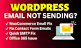 fix wordpress email issues, contact form, wp smtp and gmail smtp