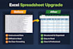 transform unorganized data into structured excel sheets