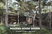 design a modern house floor plan and facade