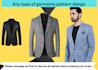 create the best pattern design for the blazer and pants
