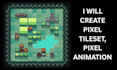 do pixel tileset, pixel tilemap pixel animation, topdown game assets, rpg game