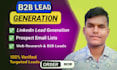 do targeted b2b lead, linkedin lead gen and list building