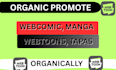 promote your webtoon, web comic promotion, comic, manga, tapas