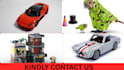 do 3d lego moc design,lego technic car,bike,ship,house with building instruction
