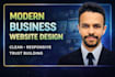 create a professional business website or company website