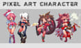 nsfw pixel art animation 8bit character game art sprite sheet pixel animation