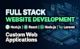 build a custom full stack website with react nextjs nodejs or laravel