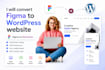 convert figma to wordpress webiste,figma to elementor