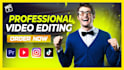 do professional video editing for youtube video editors