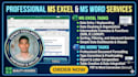 do professional ms excel and ms word data entry manually