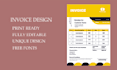 design professional invoice, letterhead, receipt, PDF templates