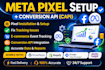 setup meta facebook pixel and conversion tracking