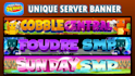 unique minecraft server logo and  banner for your server