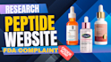build peptide website, research peptide ecommerce, supplement website