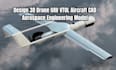 design 3d drone uav vtol aircraft cad aerospace engineering model