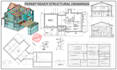 draft structural framing and foundation plans blueprint city permit
