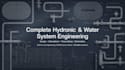 design complete hydronic, hot cold water systems with calculations and schematic