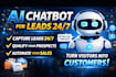 create an ai chatbot for real estate coaching or ecommerce lead generation
