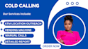 do cold calling for vending machine and atm location outreach