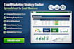 create an excel marketing strategy tracker spreadsheet for small business