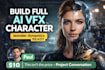 build full ai vfx character from model to wonder dynamics ready