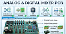design analog and digital audio mixer pcb engineering manufacture ready layout
