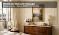 create realistic wall art mockups for your poster designs
