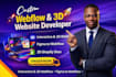 design interactive webflow website, 3d animated webflow website 3d shopify