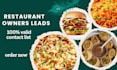 targeted restaurant leads, b2b leads and business emails