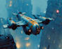 create sci fi spaceship art illustration for you