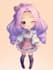 make anime chibi character illustration