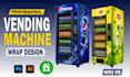 create premium vending machine and atm machine wraps design