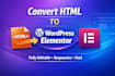 convert html to elementor