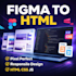 convert figma to HTML CSS with responsive vanilla javascript