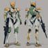 make a custom mecha suit character with weapons