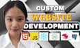 create and design unique custom website portfolio