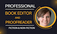 do book editing, proofreading and copy editing of your book