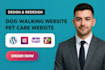 design dog walking and pet care wordpress website for pet training