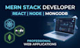 develop mern stack web application using react, node and mongodb