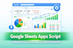 create custom google sheets apps script solutions