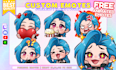draw twitch emotes, chibi emotes, animated emotes, vtuber, vtuber for stream